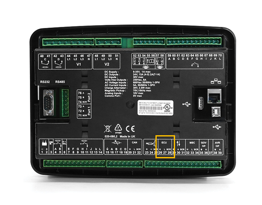 14·DSE8610/20 ECU 端口故障的说明